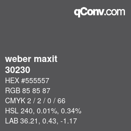 カラーコード: weber maxit - 30230 | qconv.com
