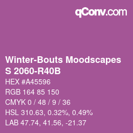 Código de color: Winter-Bouts Moodscapes - S 2060-R40B | qconv.com