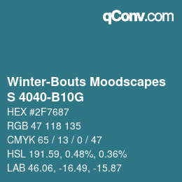 カラーコード: Winter-Bouts Moodscapes - S 4040-B10G | qconv.com