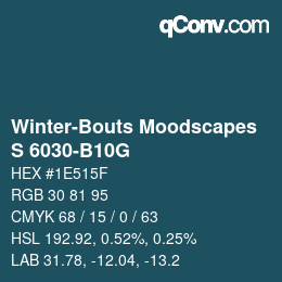 カラーコード: Winter-Bouts Moodscapes - S 6030-B10G | qconv.com