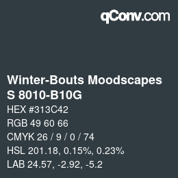 カラーコード: Winter-Bouts Moodscapes - S 8010-B10G | qconv.com