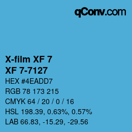 Farbcode: X-film XF 7 - XF 7-7127 | qconv.com