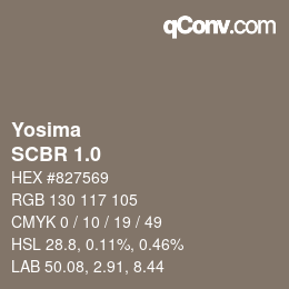 Code couleur: Yosima - SCBR 1.0 | qconv.com