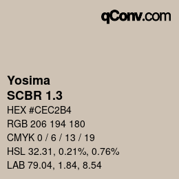 カラーコード: Yosima - SCBR 1.3 | qconv.com