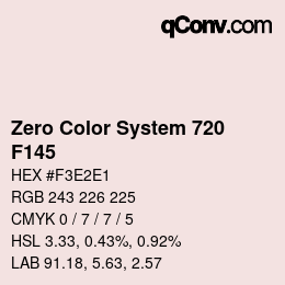 Código de color: Zero Color System 720 - F145 | qconv.com