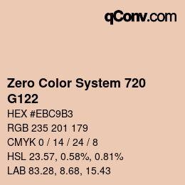 Color code: Zero Color System 720 - G122 | qconv.com