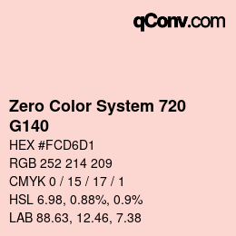 Code couleur: Zero Color System 720 - G140 | qconv.com