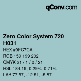 Código de color: Zero Color System 720 - H031 | qconv.com