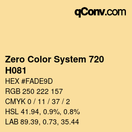 Farbcode: Zero Color System 720 - H081 | qconv.com