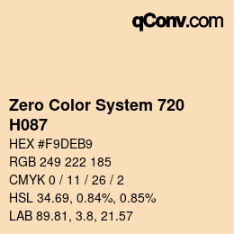 カラーコード: Zero Color System 720 - H087 | qconv.com