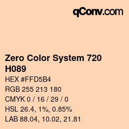 Color code: Zero Color System 720 - H089 | qconv.com