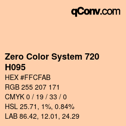 Color code: Zero Color System 720 - H095 | qconv.com