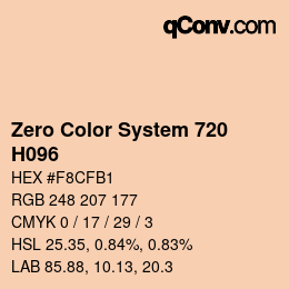 Color code: Zero Color System 720 - H096 | qconv.com