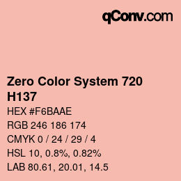 Farbcode: Zero Color System 720 - H137 | qconv.com