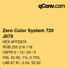 Color code: Zero Color System 720 - J079 | qconv.com