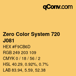 Color code: Zero Color System 720 - J081 | qconv.com