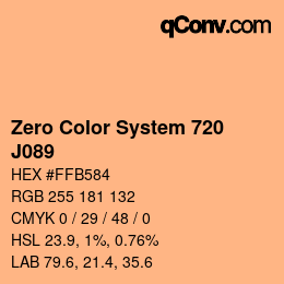 Color code: Zero Color System 720 - J089 | qconv.com