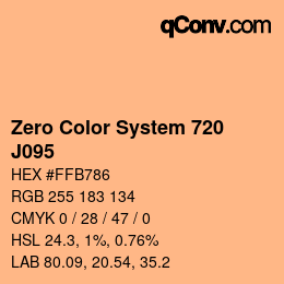 Color code: Zero Color System 720 - J095 | qconv.com