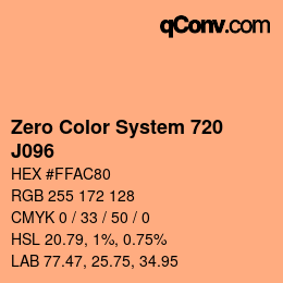 Color code: Zero Color System 720 - J096 | qconv.com