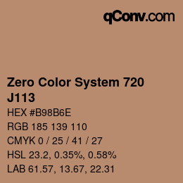 Código de color: Zero Color System 720 - J113 | qconv.com