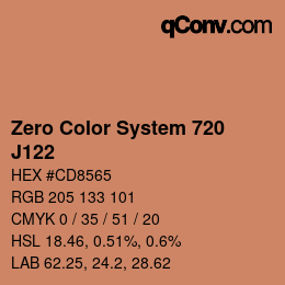 Color code: Zero Color System 720 - J122 | qconv.com