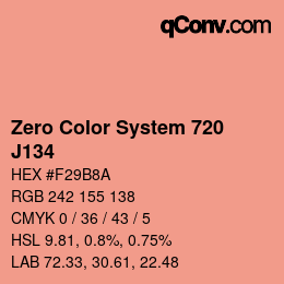 Farbcode: Zero Color System 720 - J134 | qconv.com