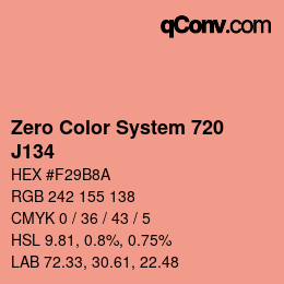 Color code: Zero Color System 720 - J134 | qconv.com