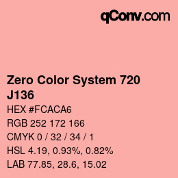 カラーコード: Zero Color System 720 - J136 | qconv.com