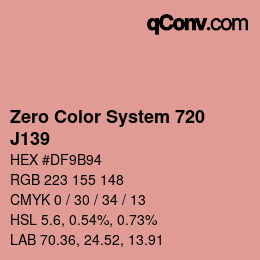 Código de color: Zero Color System 720 - J139 | qconv.com