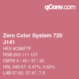 Farbcode: Zero Color System 720 - J141 | qconv.com
