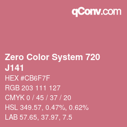 Código de color: Zero Color System 720 - J141 | qconv.com