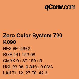 Color code: Zero Color System 720 - K090 | qconv.com