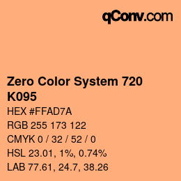 Color code: Zero Color System 720 - K095 | qconv.com