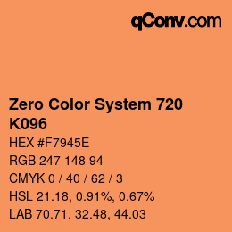 Código de color: Zero Color System 720 - K096 | qconv.com