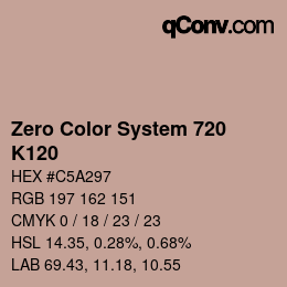 Color code: Zero Color System 720 - K120 | qconv.com