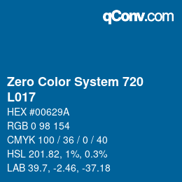 Código de color: Zero Color System 720 - L017 | qconv.com