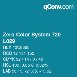 Farbcode: Zero Color System 720 - L029 | qconv.com