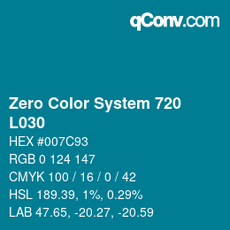 Código de color: Zero Color System 720 - L030 | qconv.com