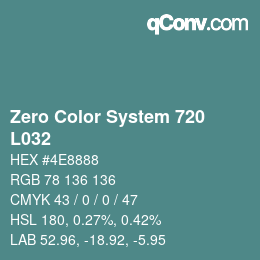 Farbcode: Zero Color System 720 - L032 | qconv.com