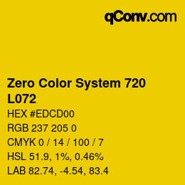 Farbcode: Zero Color System 720 - L072 | qconv.com