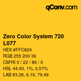 Farbcode: Zero Color System 720 - L077 | qconv.com