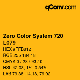 Color code: Zero Color System 720 - L079 | qconv.com