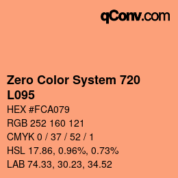 カラーコード: Zero Color System 720 - L095 | qconv.com