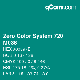 Color code: Zero Color System 720 - M038 | qconv.com