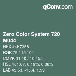 Código de color: Zero Color System 720 - M044 | qconv.com