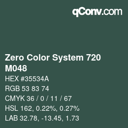 Código de color: Zero Color System 720 - M048 | qconv.com
