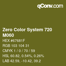 Farbcode: Zero Color System 720 - M060 | qconv.com