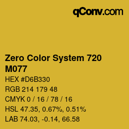 Farbcode: Zero Color System 720 - M077 | qconv.com