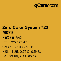 Color code: Zero Color System 720 - M079 | qconv.com