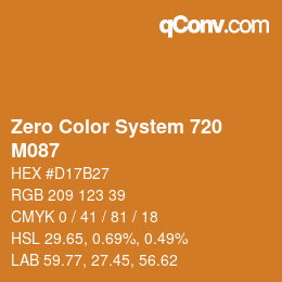 Farbcode: Zero Color System 720 - M087 | qconv.com